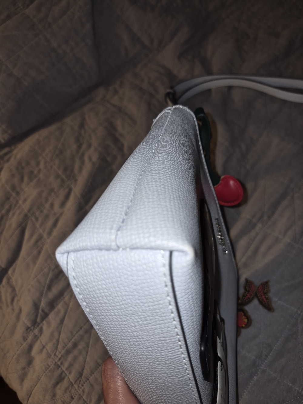 Karl Lagerfeld Light Blue Crossbody with Karl & Choupette Appliqués - Picture 4 of 6